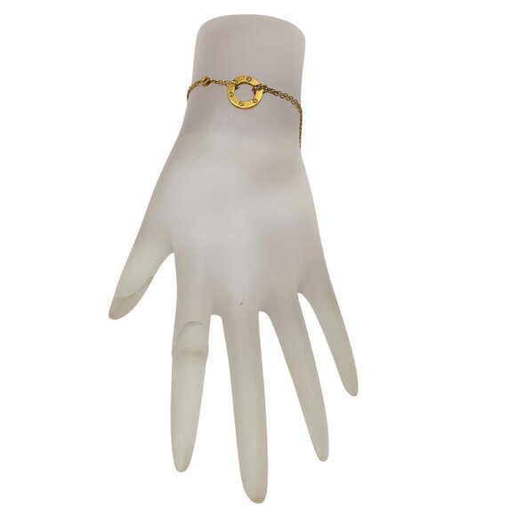 Cartier 18K Gold and Diamond Year 2013 Love Pendant Flexible Souple PM Bracelet - Picture 15 of 16